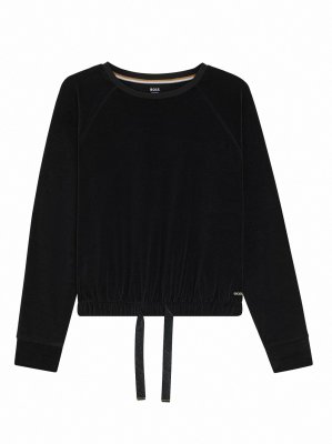 BOSS Black wom Свитшот Velour_Sweatshirt 50550724-001_01