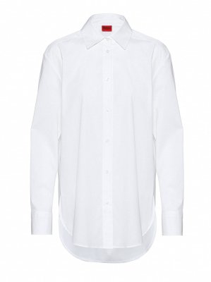 HUGO wom-The Boyfriend Shirt 50470586-100_01