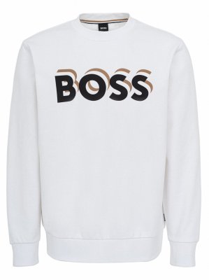 Hugo boss sweatshirt gold sale