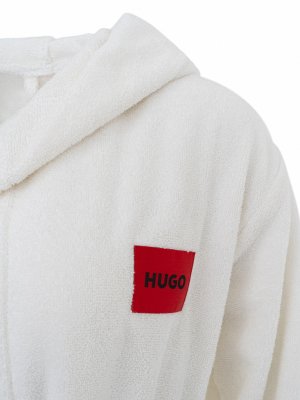 HUGO wom1_TERRY_HOODED GOWN 50502744-100=1700236162